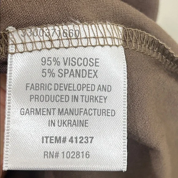 GARNET HILL Knit Trapeze Dress Taupe Brown Size XL - Picture 11 of 15